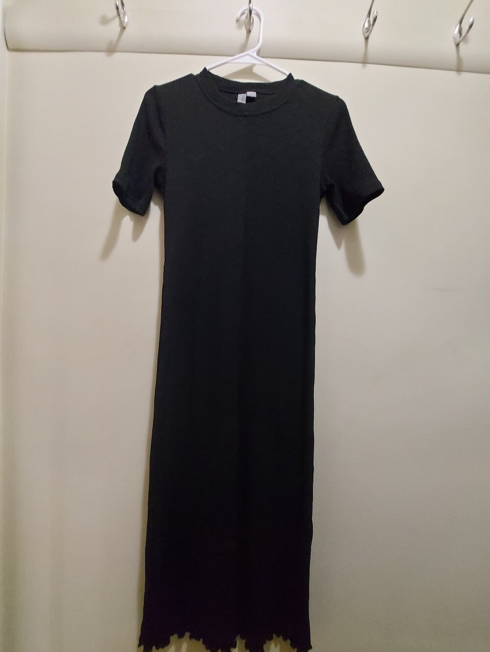 Sweaty Betty Black Ribbed Maxi Dress